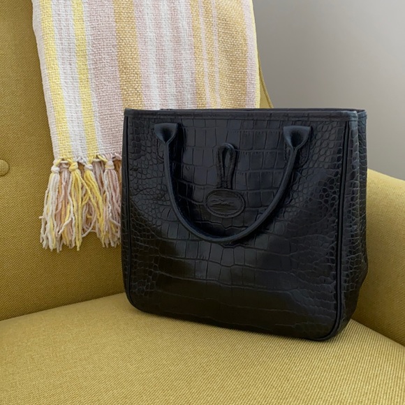 Longchamp Handbags - Longchamp Bags.Embossed Crocodile Vintage